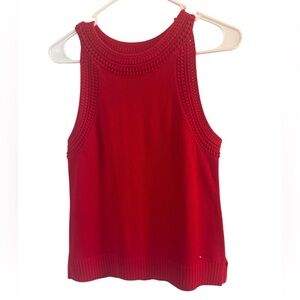 Tommy Hilfiger Red Knit Tank Top